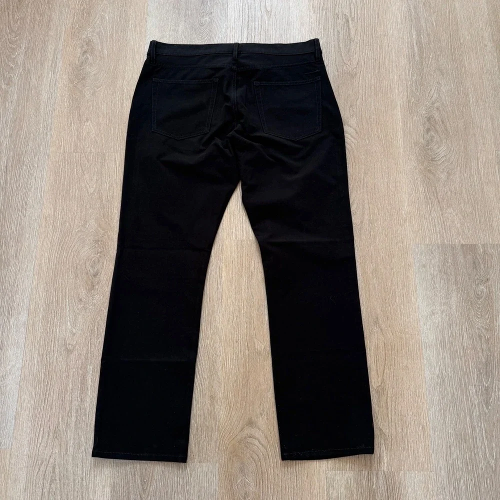 J.Crew 770 Straight-Fit Tech Pant Mens 34x30 Black Stretch 5-Pocket BW477 NWT
